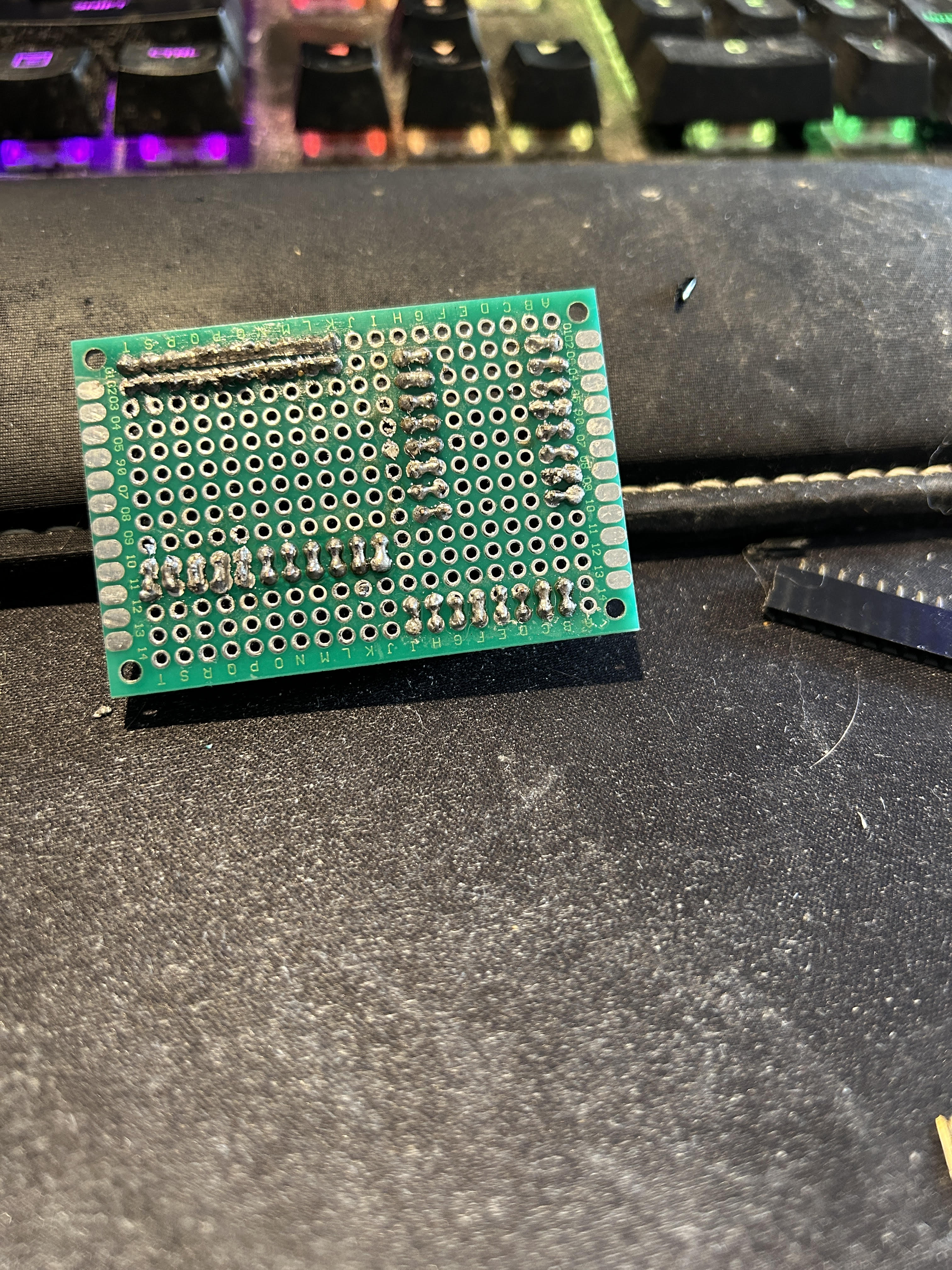 Hand soldered PCB
