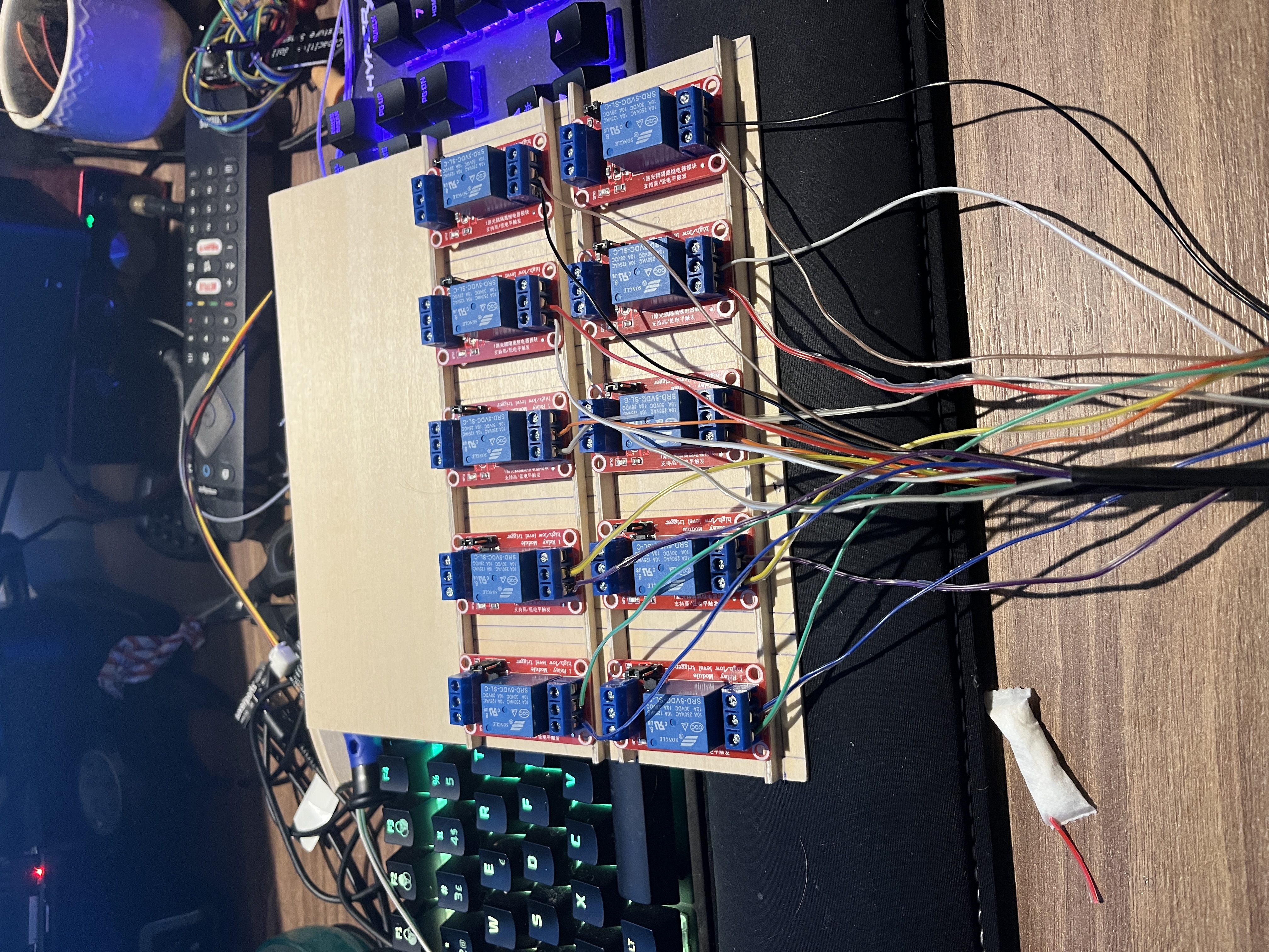 Cabling in progress