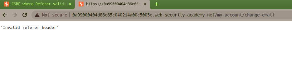 Blocked due to cross-domain Referer